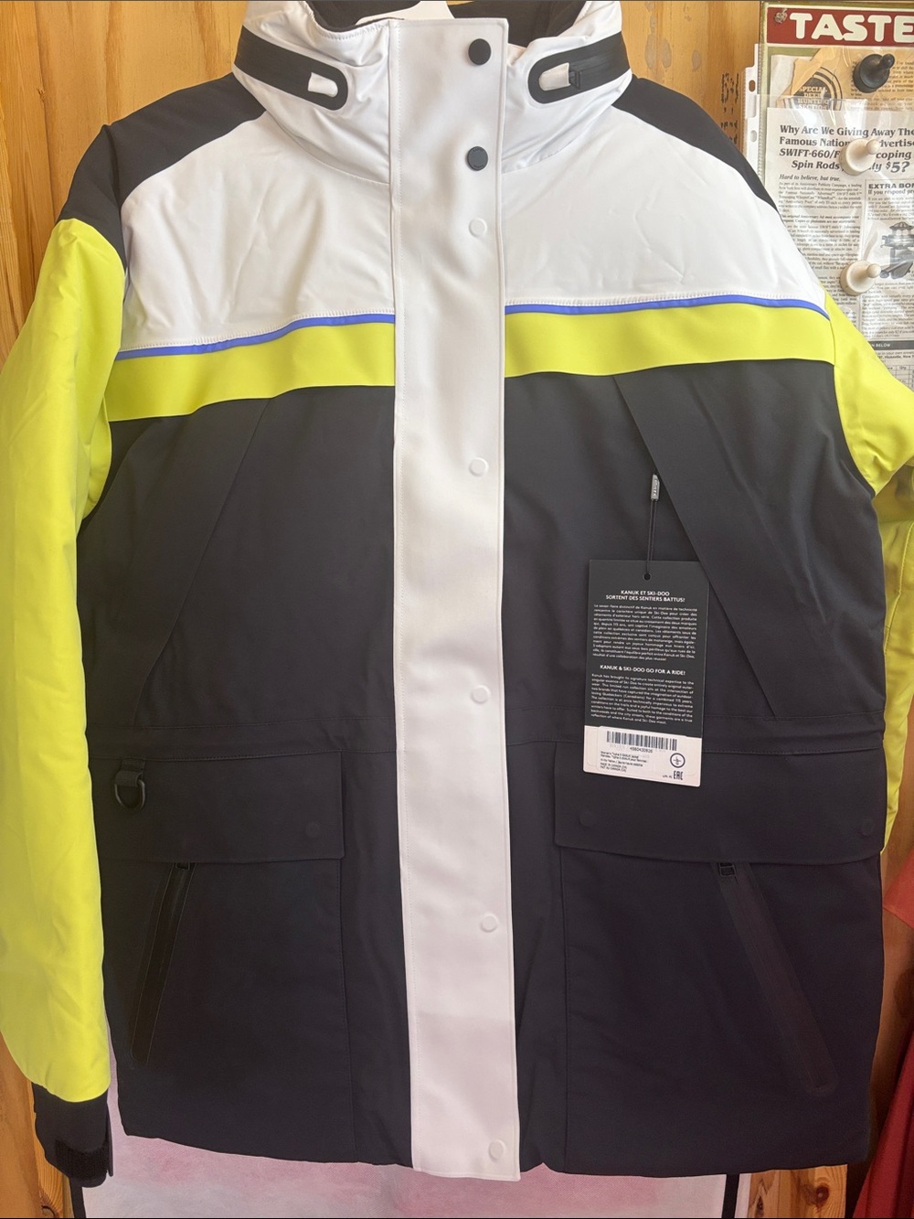 Ski-Doo Women's Typha X KANUK Jacket in the Hi-Vis Yellow